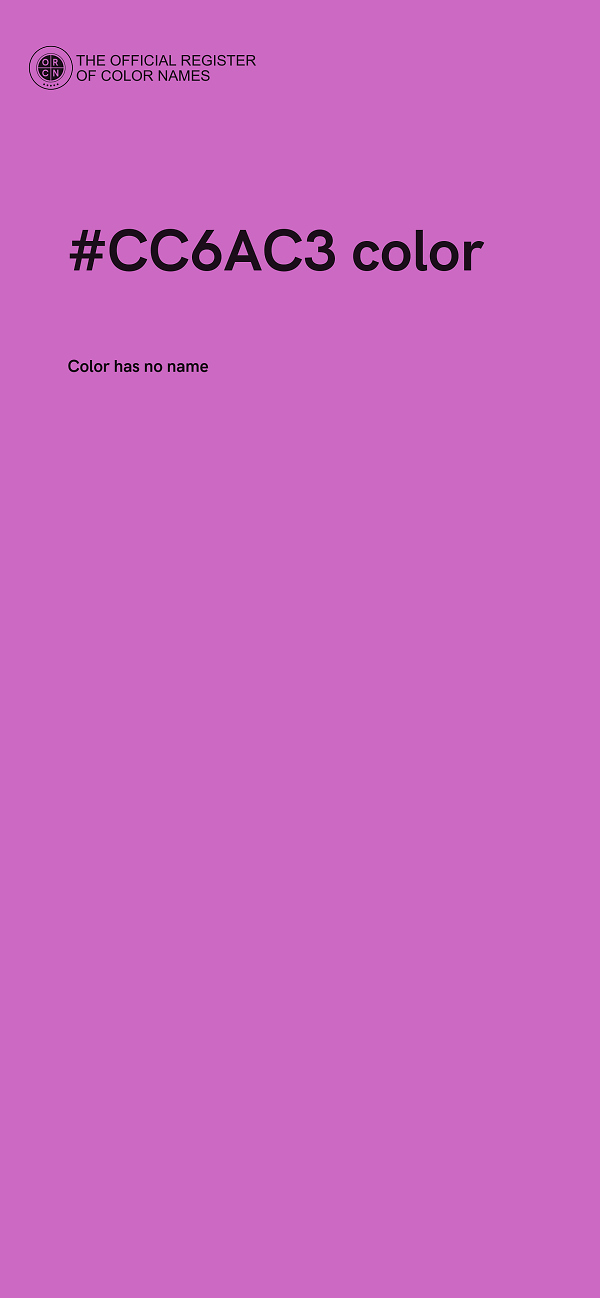 #CC6AC3 color image