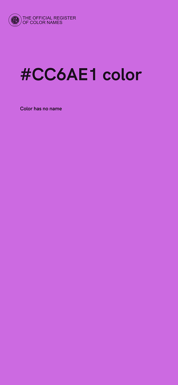 #CC6AE1 color image