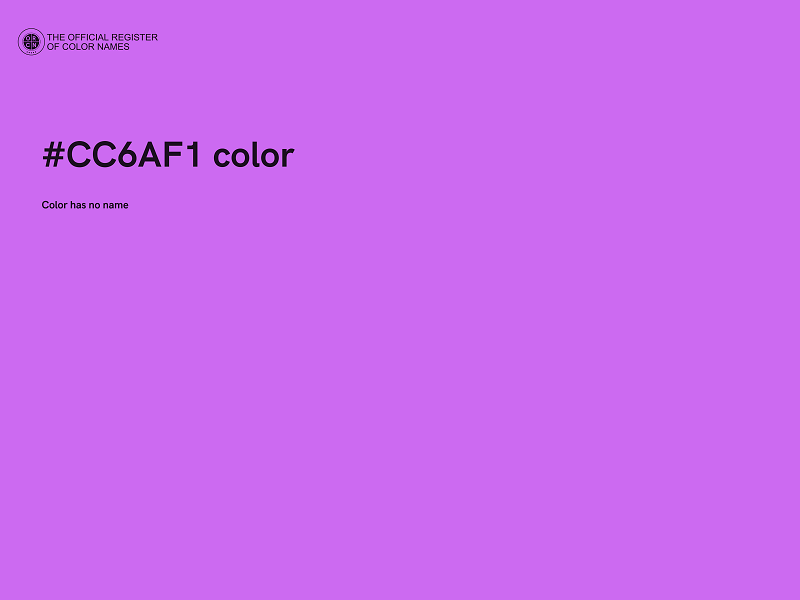 #CC6AF1 color image