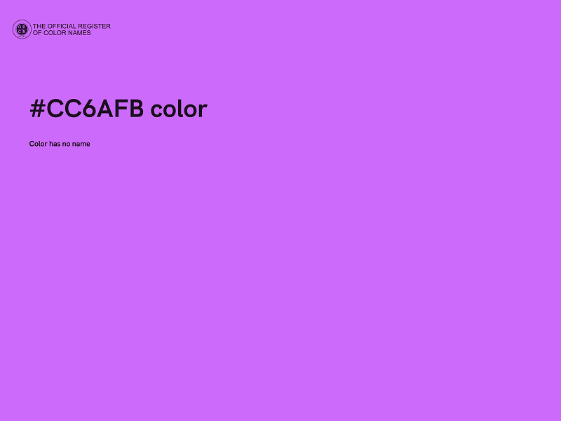 #CC6AFB color image