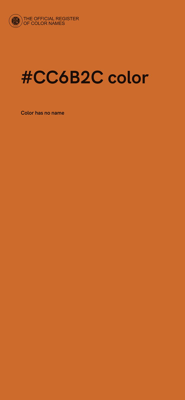 #CC6B2C color image