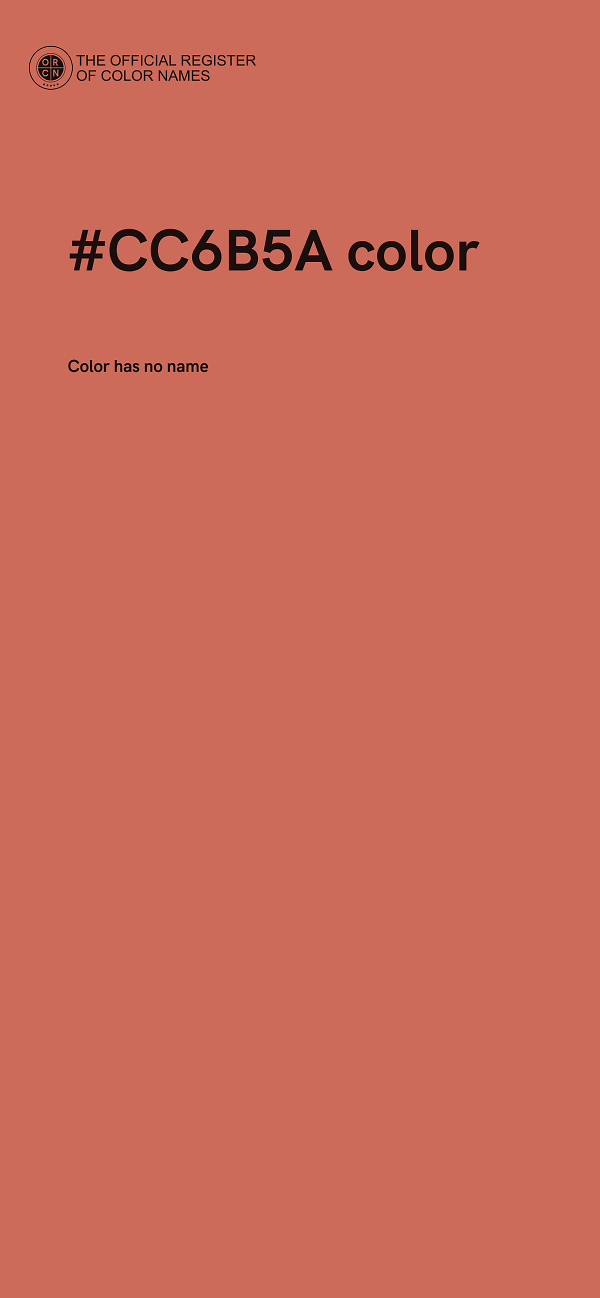 #CC6B5A color image