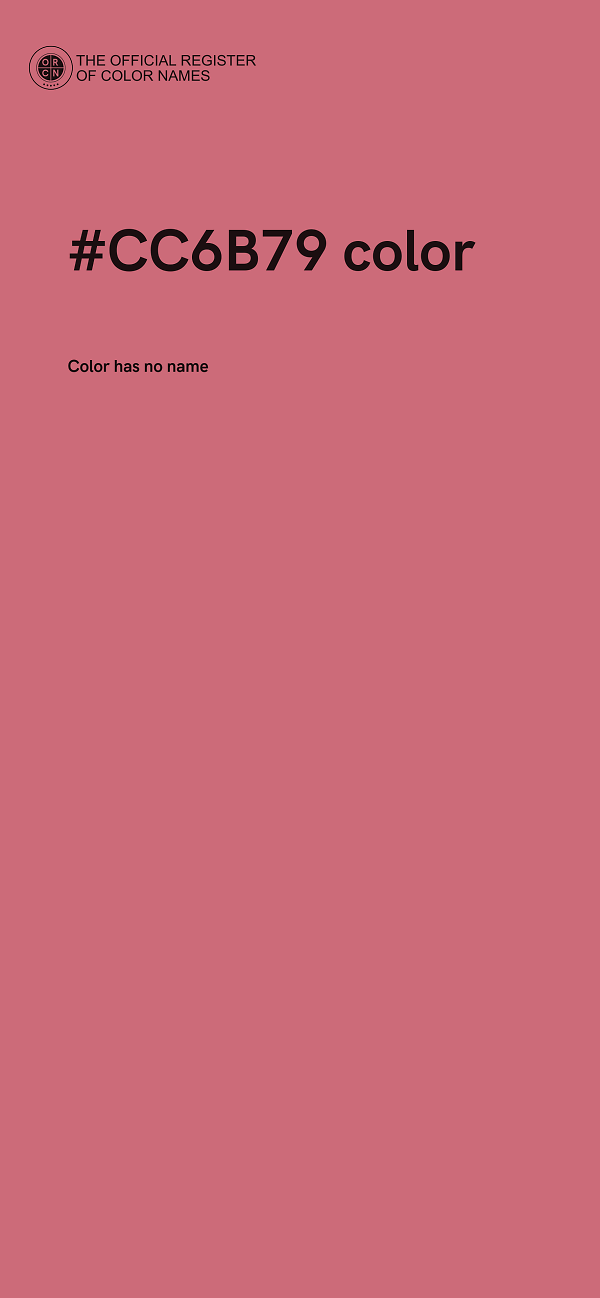 #CC6B79 color image