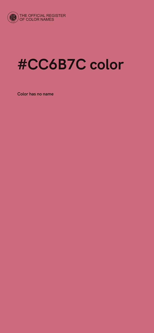 #CC6B7C color image