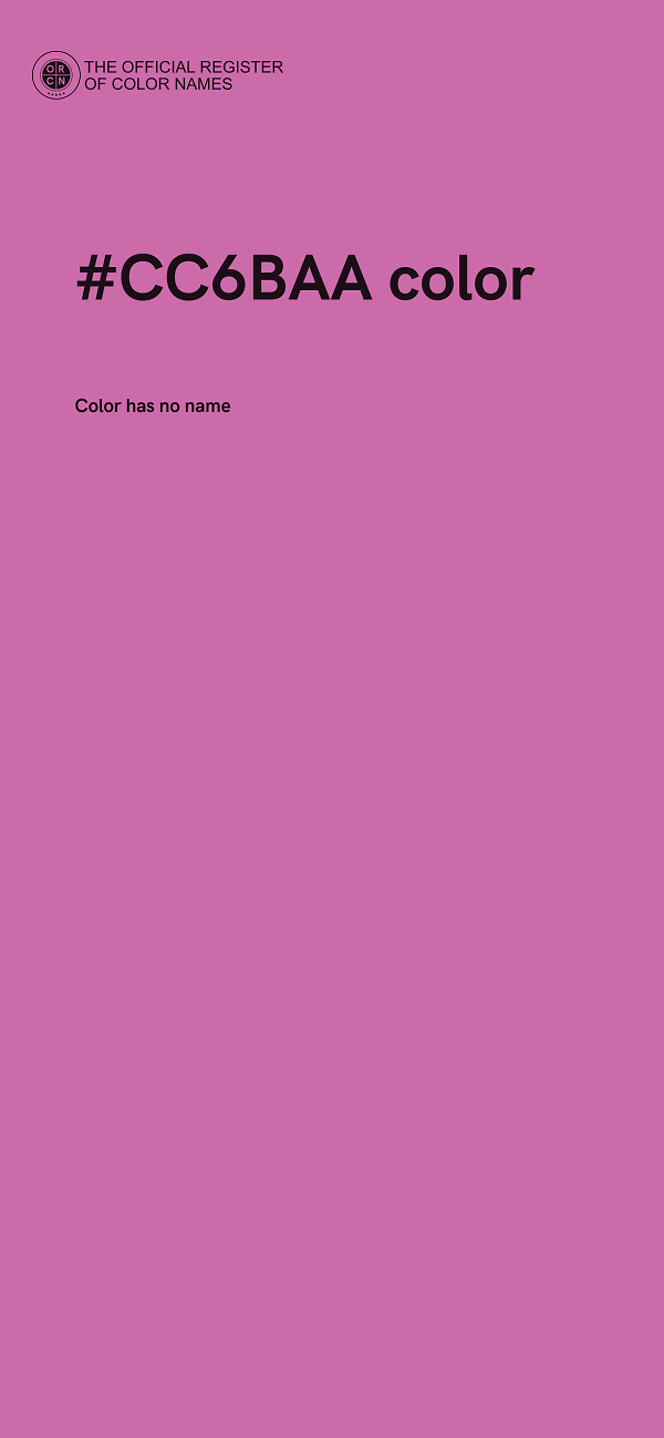 #CC6BAA color image