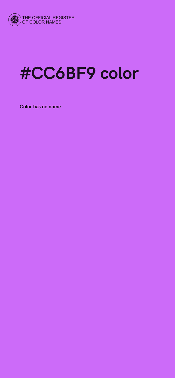 #CC6BF9 color image