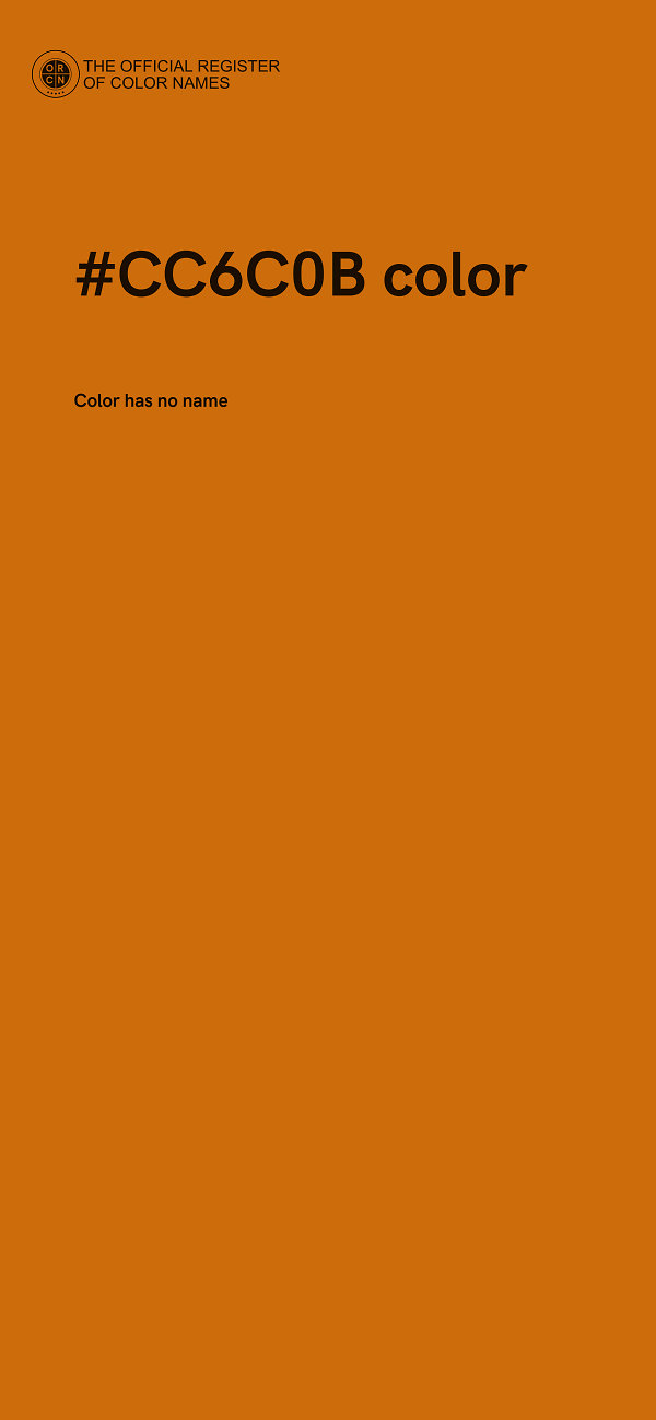 #CC6C0B color image
