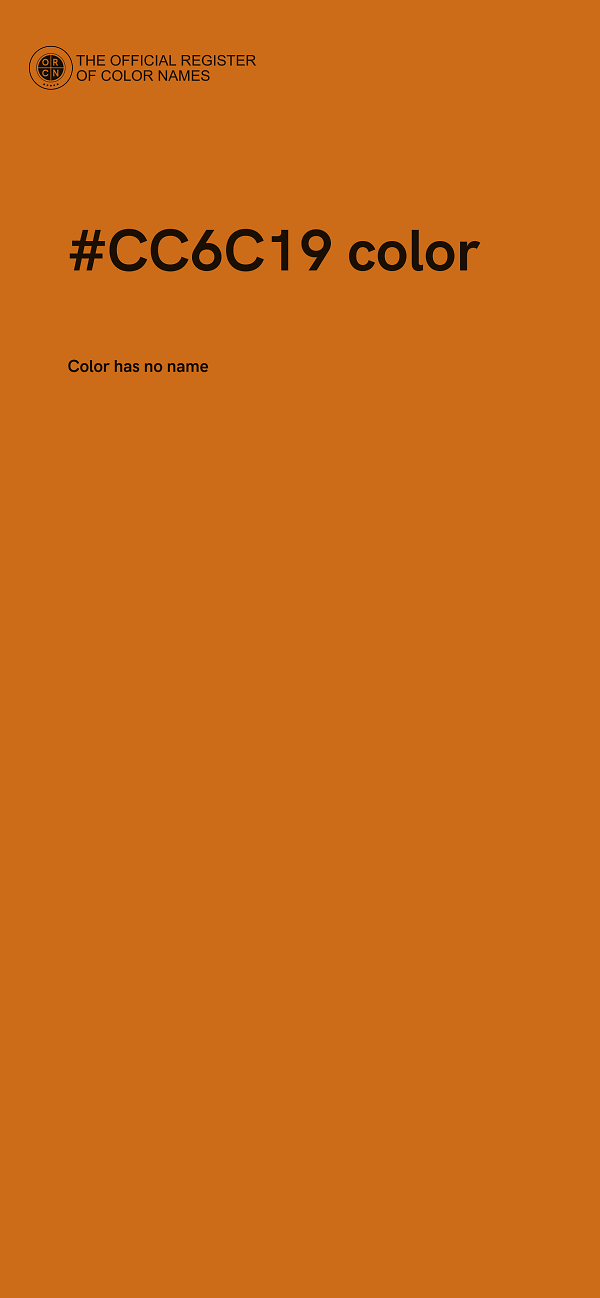 #CC6C19 color image
