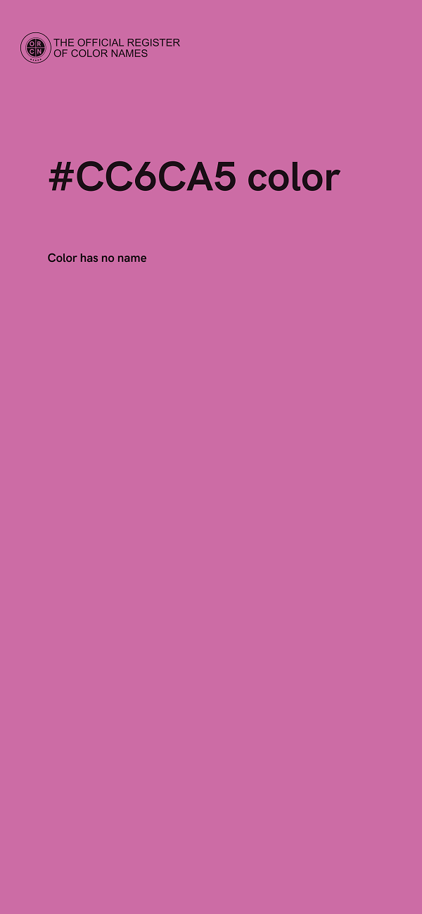 #CC6CA5 color image
