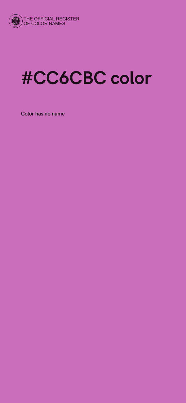 #CC6CBC color image