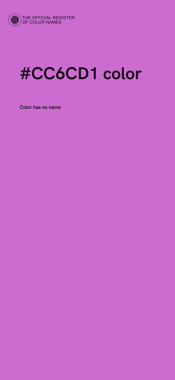 #CC6CD1 color image