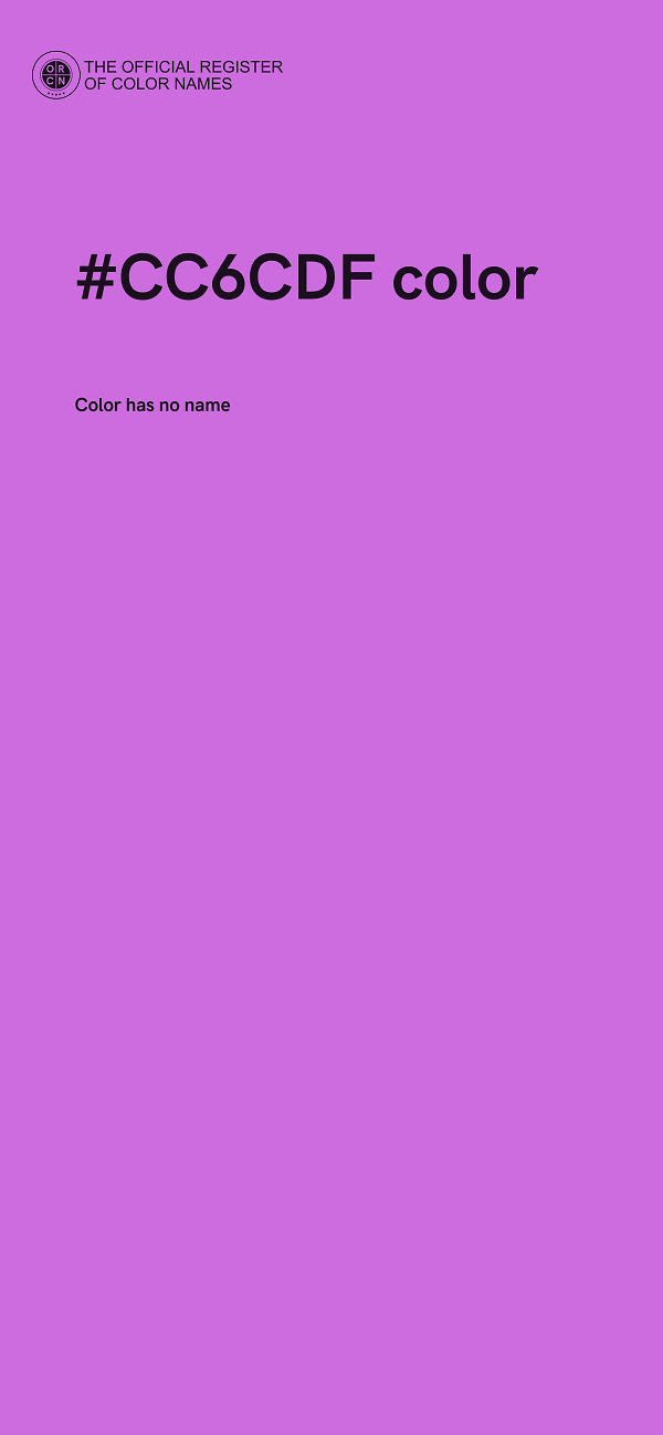 #CC6CDF color image