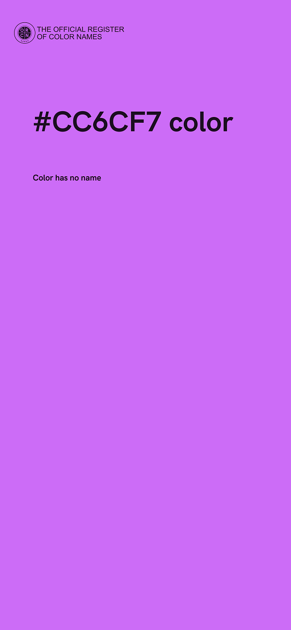 #CC6CF7 color image