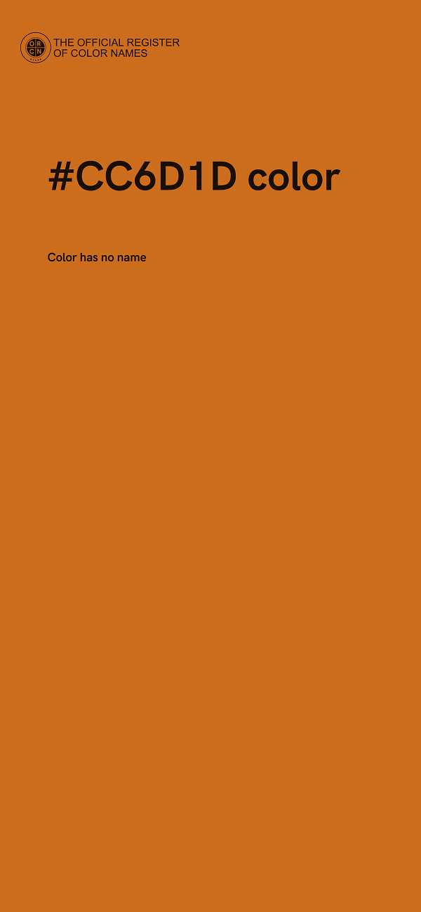 #CC6D1D color image