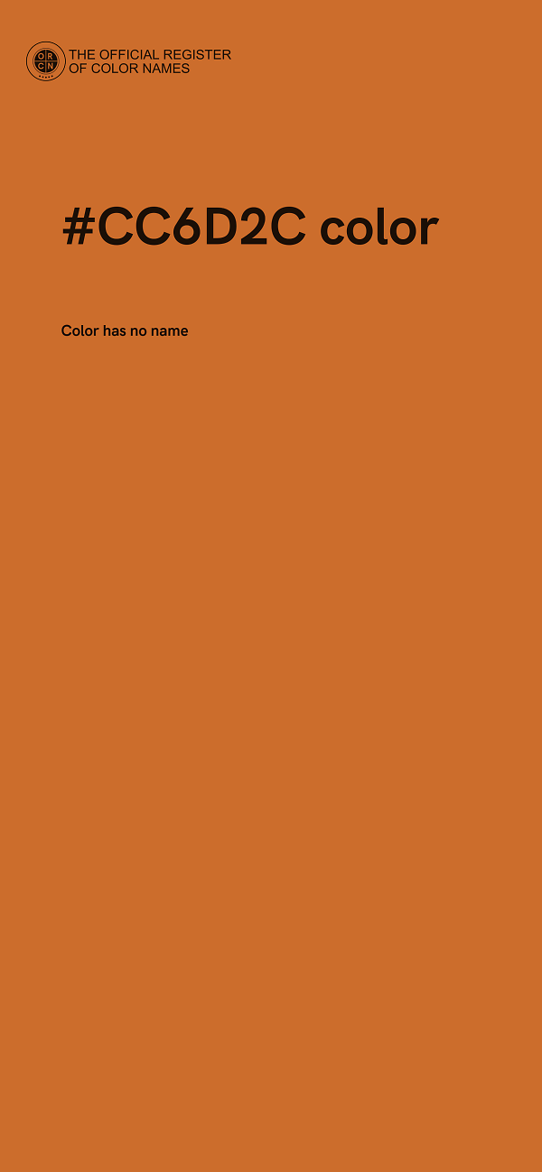 #CC6D2C color image