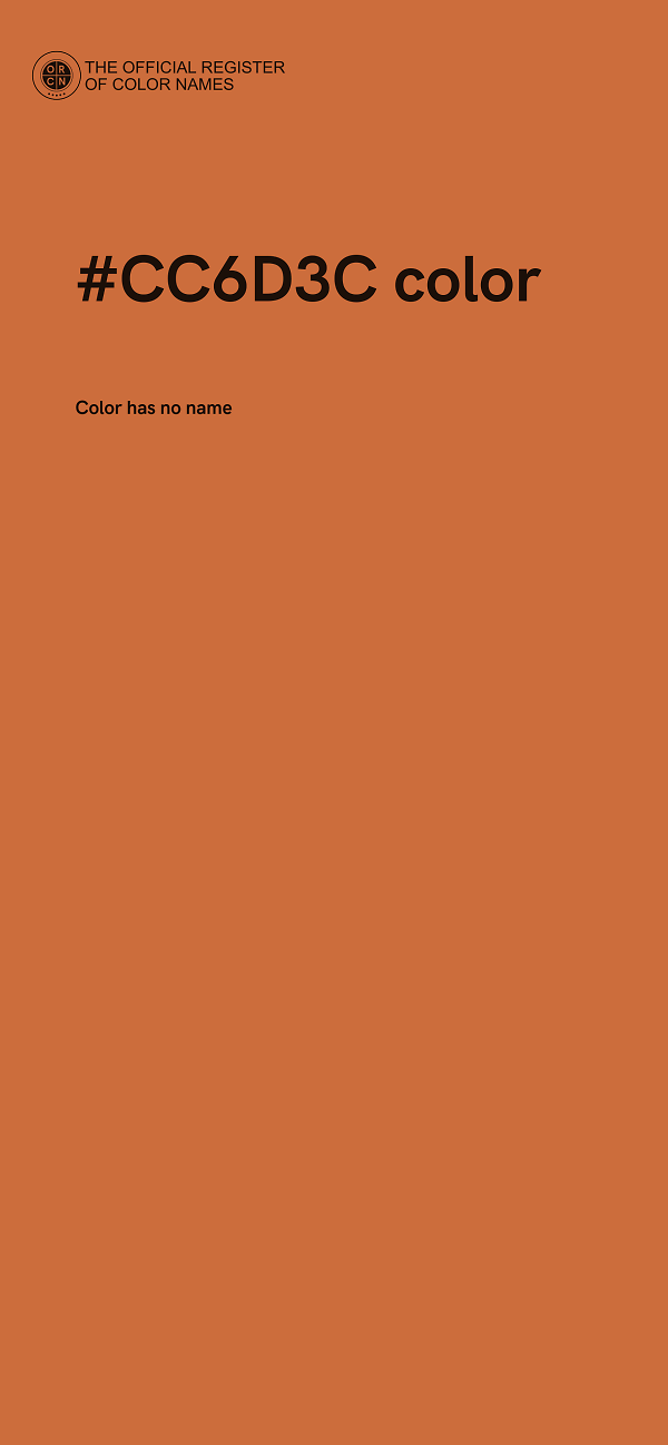 #CC6D3C color image