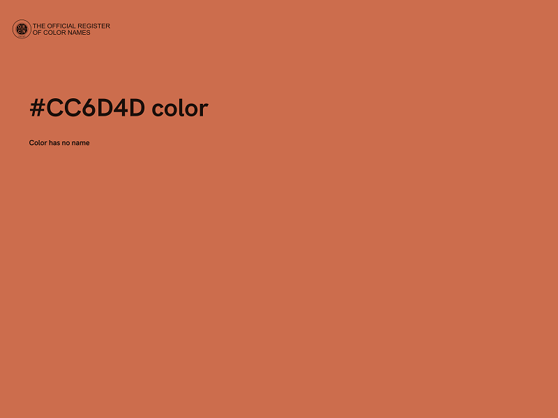 #CC6D4D color image