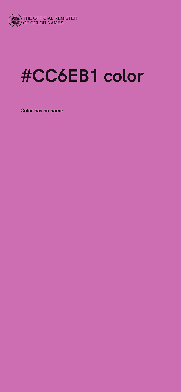 #CC6EB1 color image