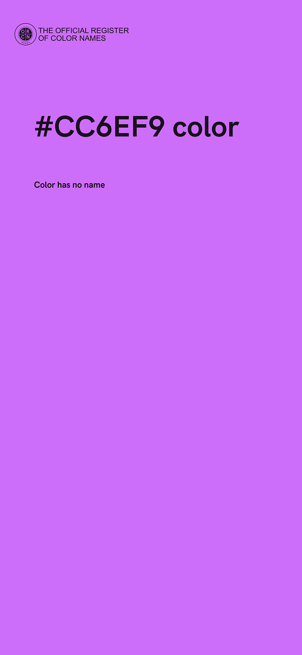 #CC6EF9 color image