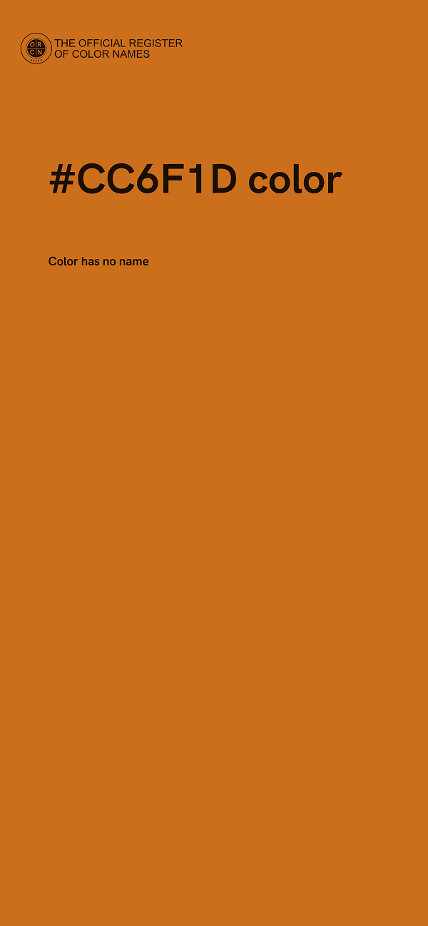 #CC6F1D color image