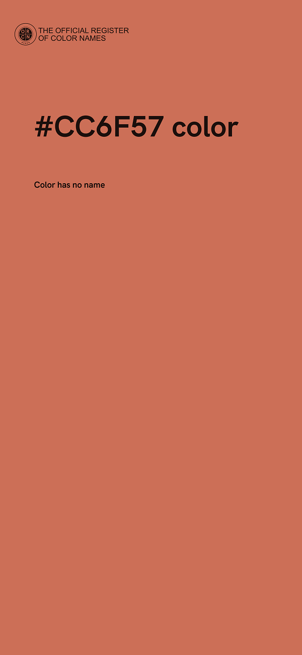 #CC6F57 color image