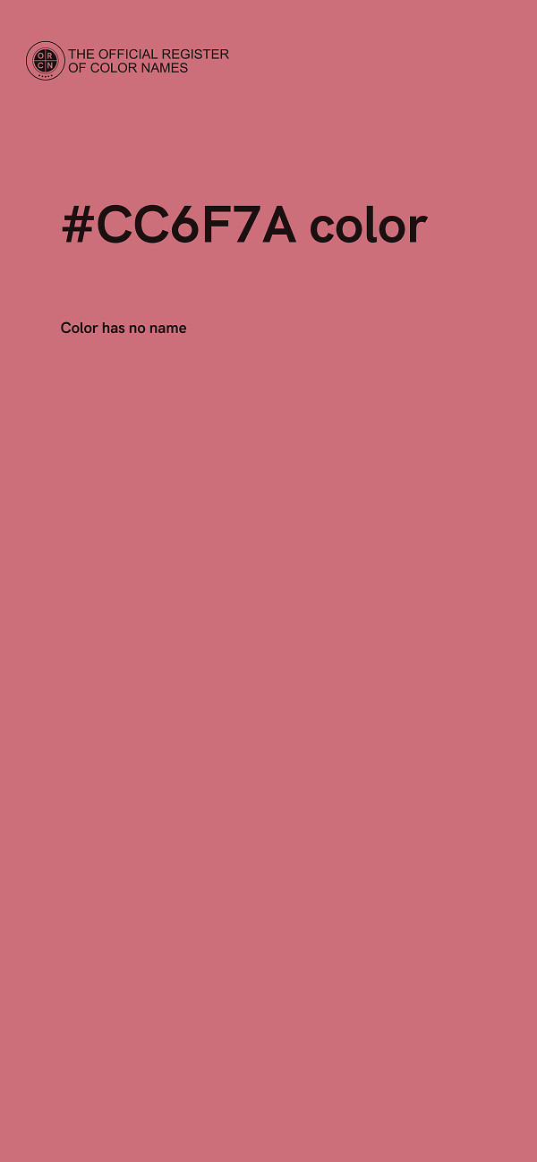 #CC6F7A color image