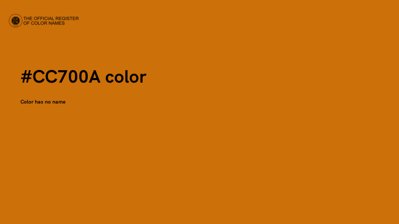 #CC700A color image