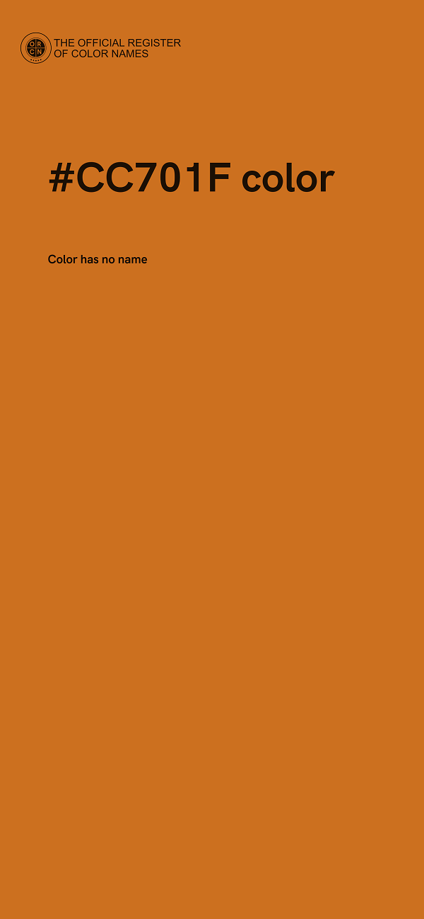 #CC701F color image