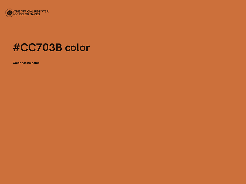 #CC703B color image