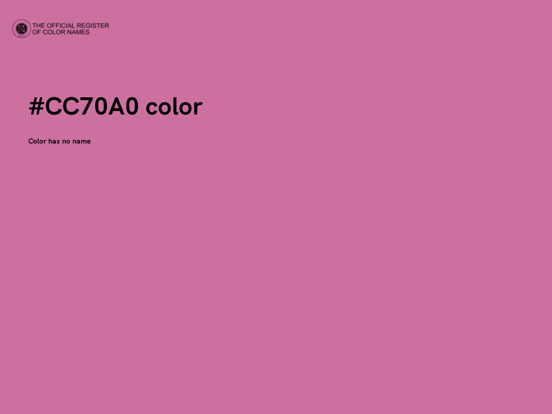 #CC70A0 color image