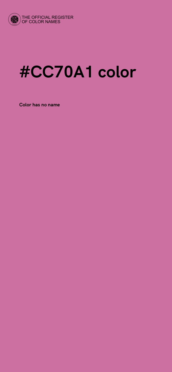 #CC70A1 color image