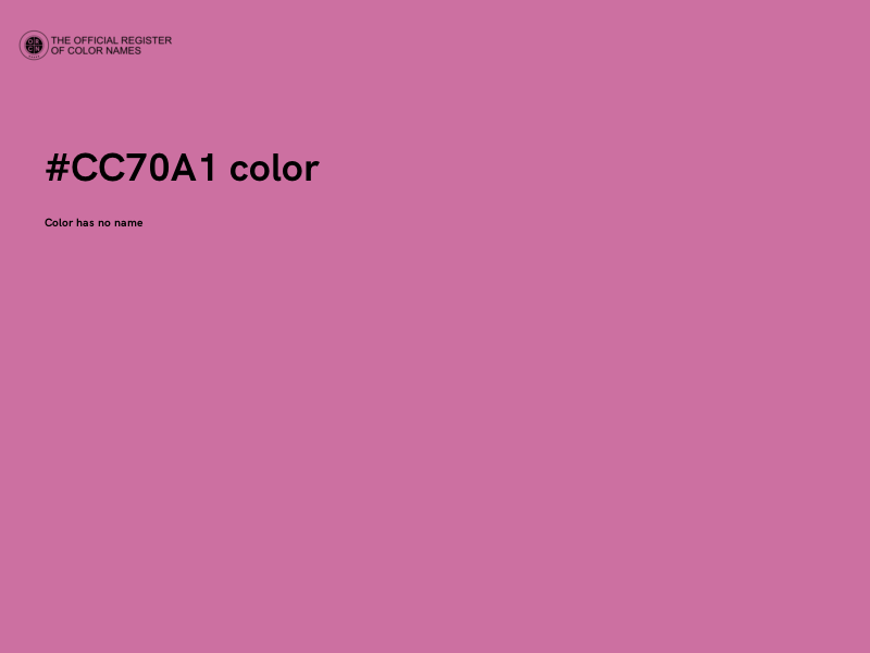 #CC70A1 color image