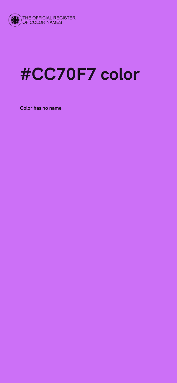 #CC70F7 color image