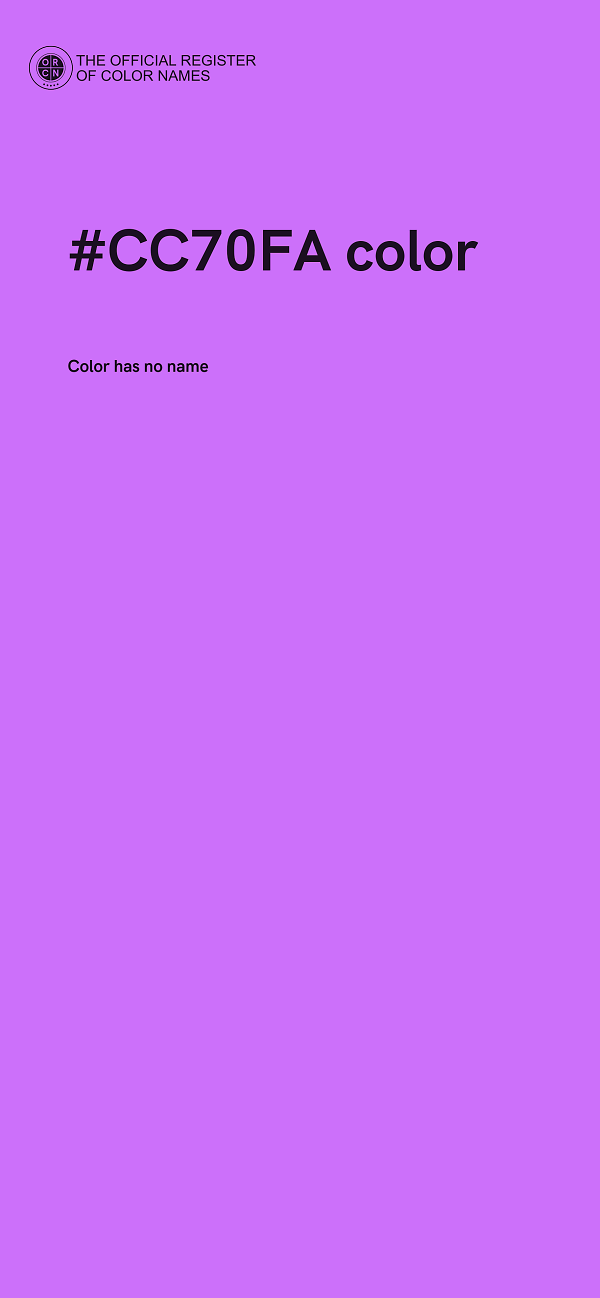 #CC70FA color image