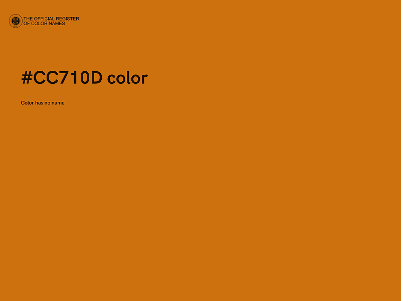 #CC710D color image