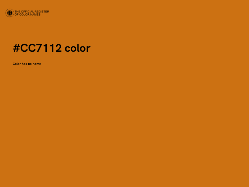 #CC7112 color image
