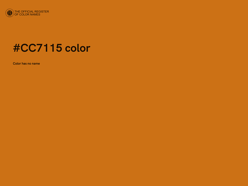 #CC7115 color image