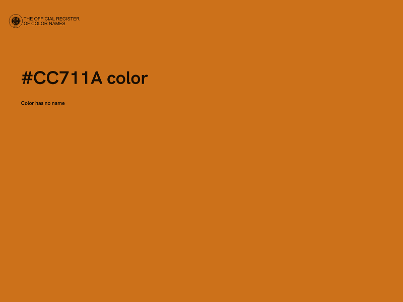 #CC711A color image