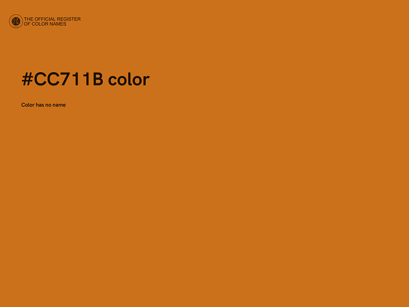 #CC711B color image