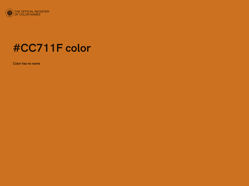 #CC711F color image