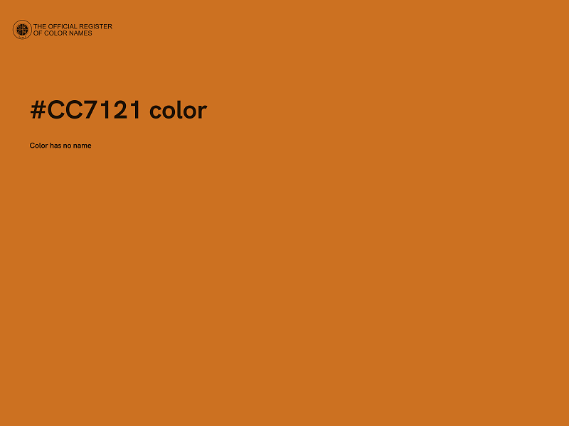 #CC7121 color image