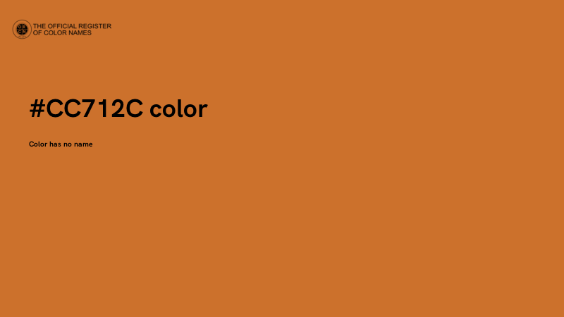 #CC712C color image