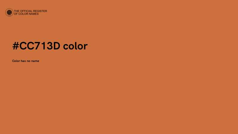 #CC713D color image