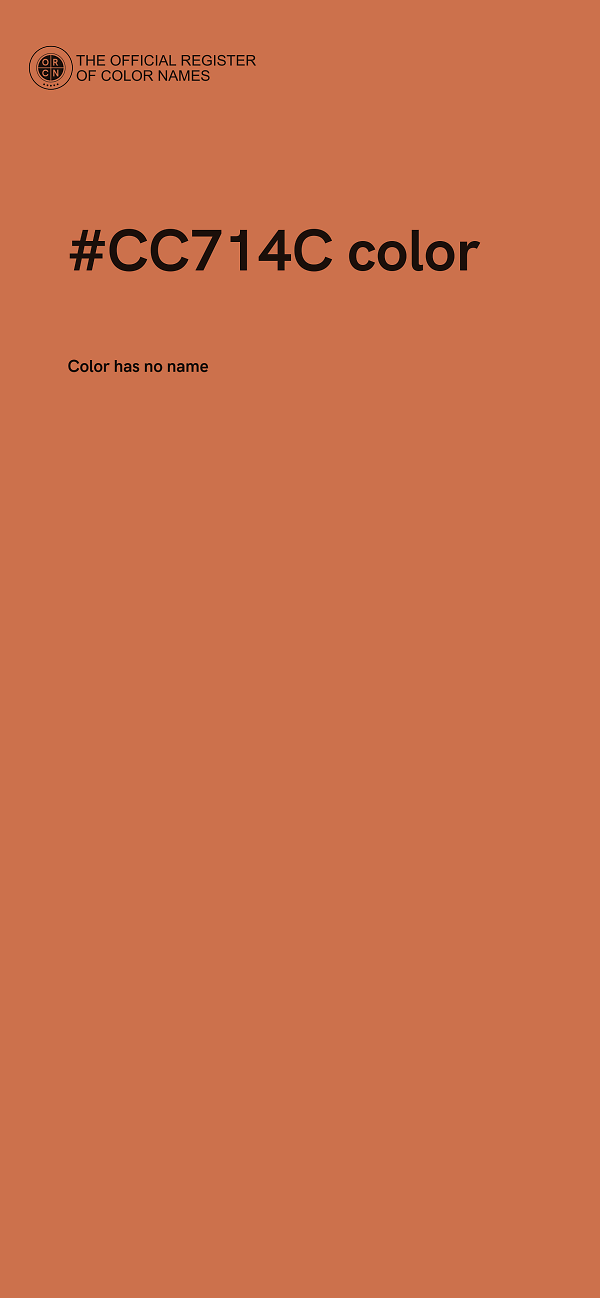 #CC714C color image