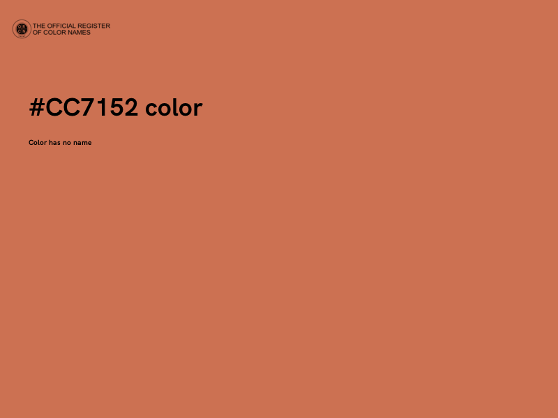 #CC7152 color image