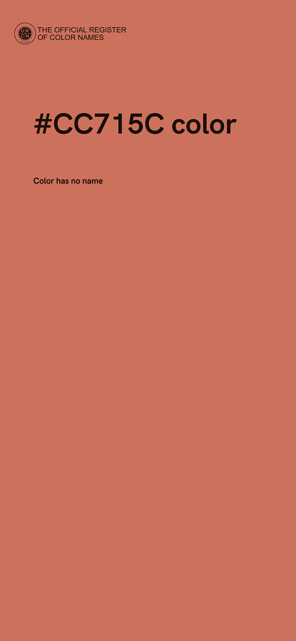 #CC715C color image