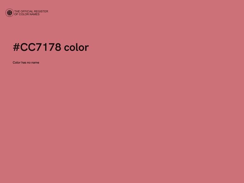 #CC7178 color image