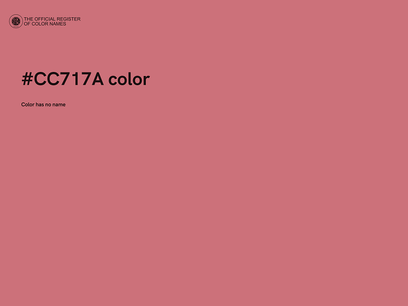 #CC717A color image