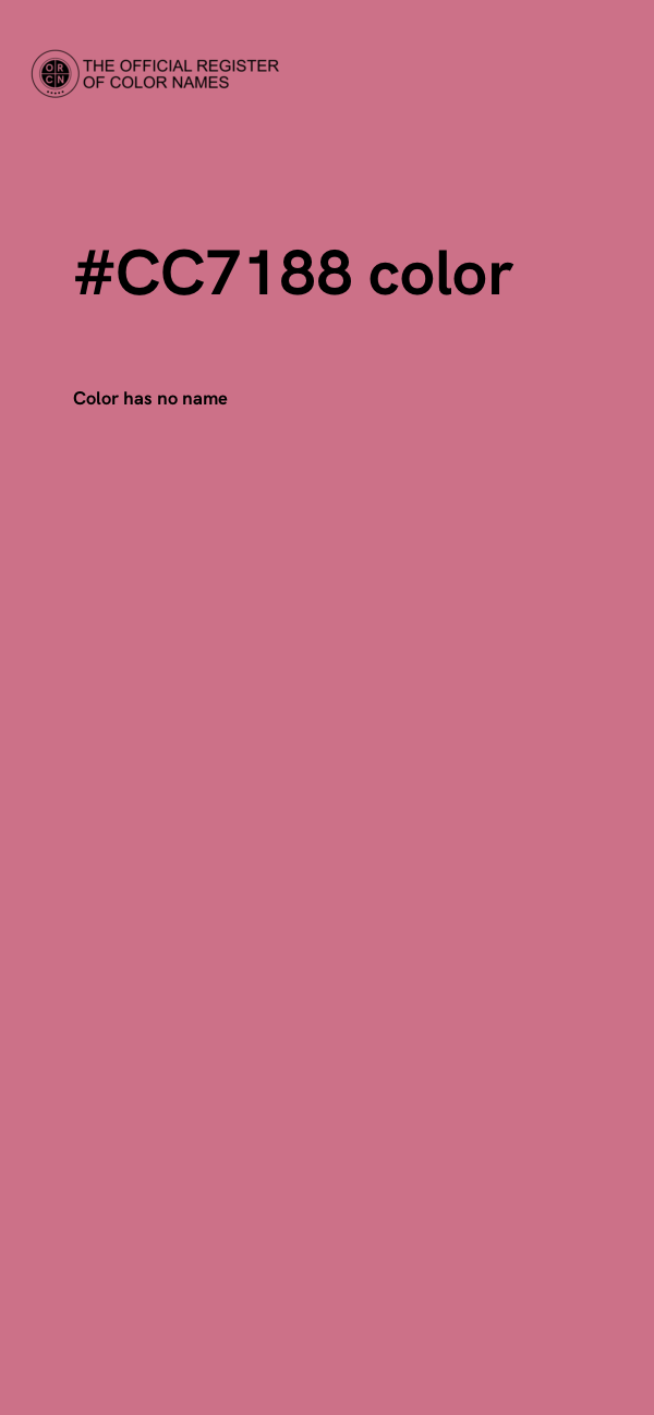 #CC7188 color image