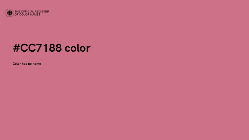 #CC7188 color image